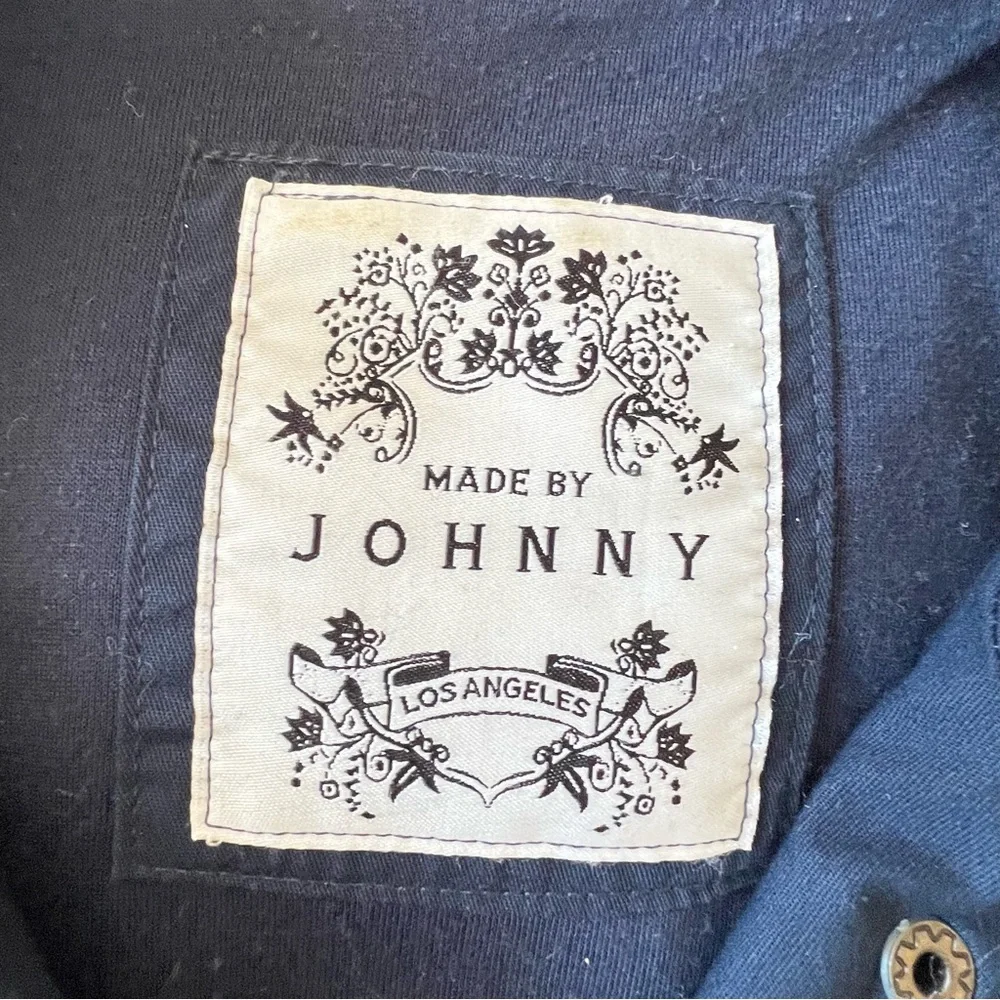 Made By Johnny 100% Cotton  Utility Anorak Jacket Detachable Hood Size Large - Picture 3 of 6